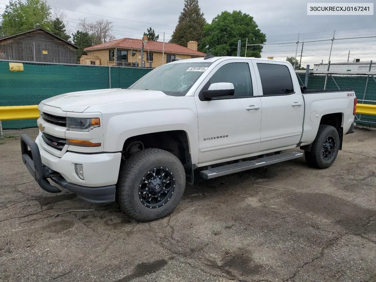 2018 Chevrolet Silverado K1500 Lt VIN: 3GCUKRECXJG167241 Lot: 62919915