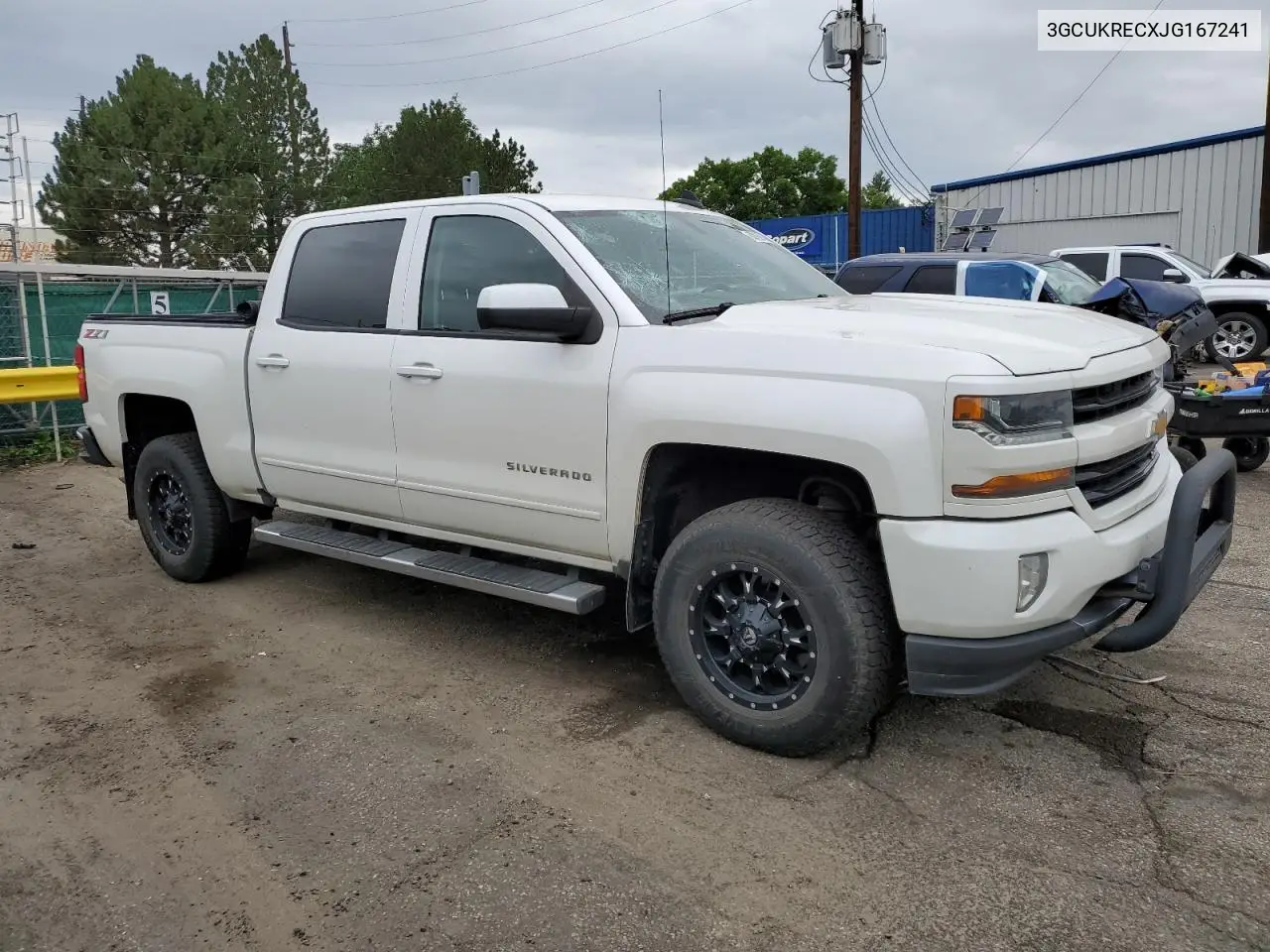 2018 Chevrolet Silverado K1500 Lt VIN: 3GCUKRECXJG167241 Lot: 62919915