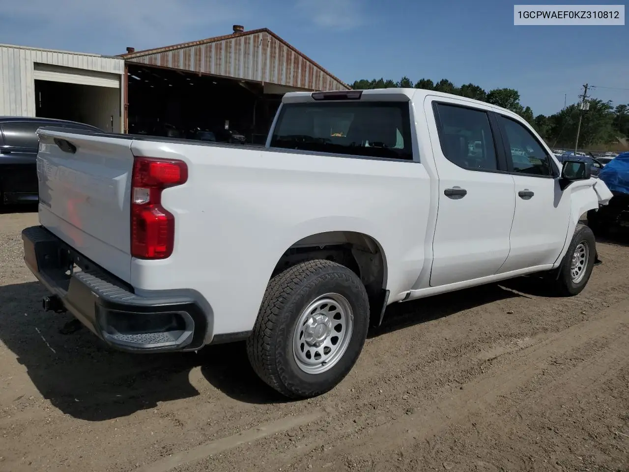 1gcpwaef0kz310812 1GCPWAEF0KZ310812 2019 Chevrolet Silverado C1500