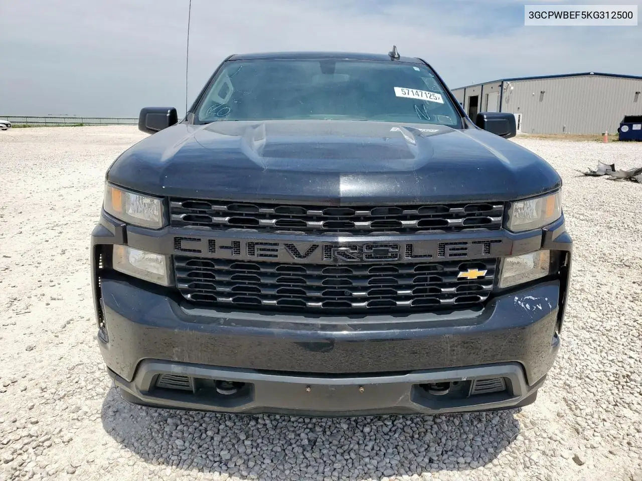 2019 Chevrolet Silverado C1500 Custom VIN: 3GCPWBEF5KG312500 Lot: 57147125