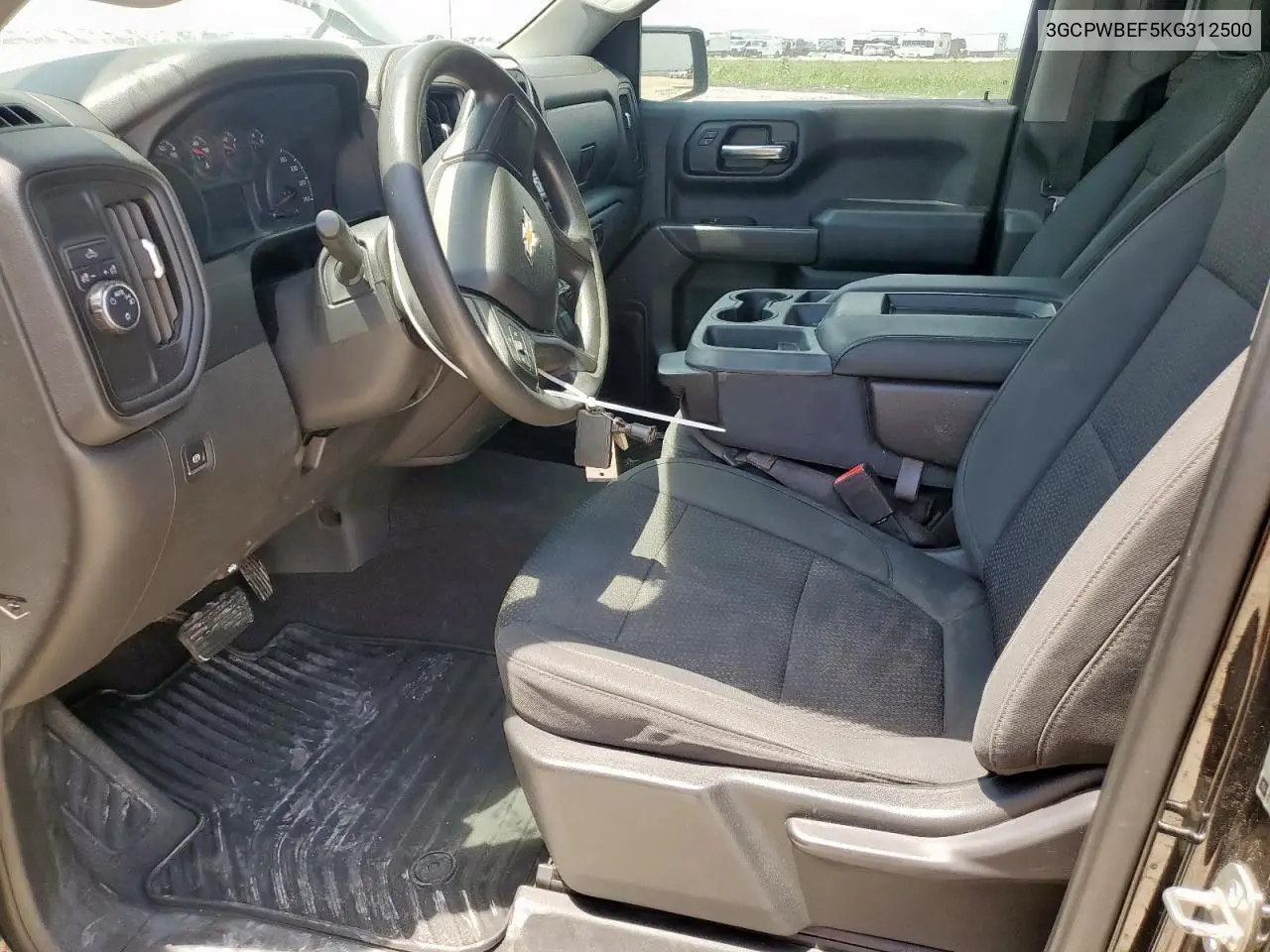 2019 Chevrolet Silverado C1500 Custom VIN: 3GCPWBEF5KG312500 Lot: 57147125