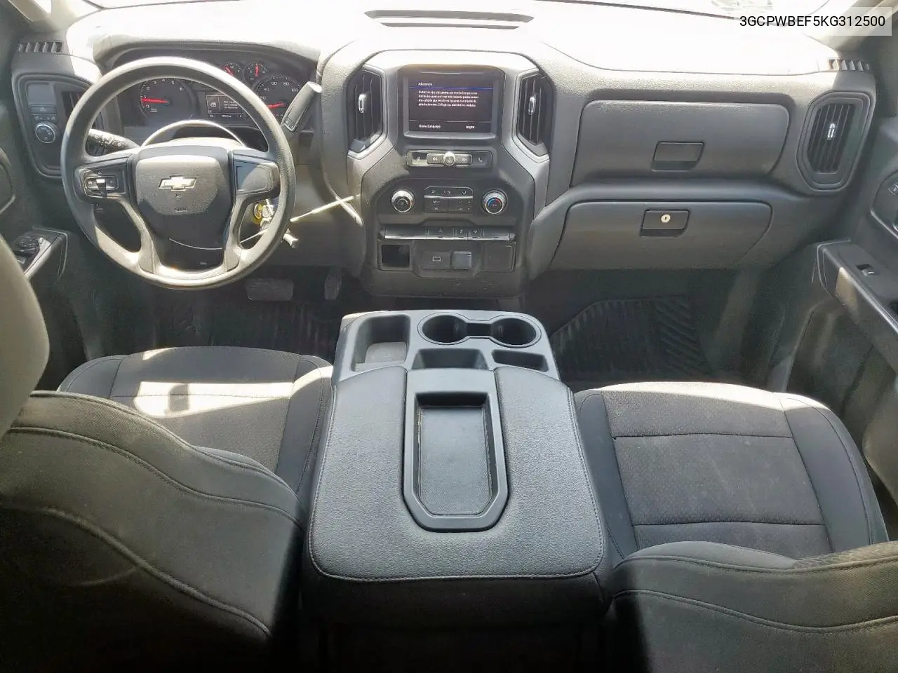 2019 Chevrolet Silverado C1500 Custom VIN: 3GCPWBEF5KG312500 Lot: 57147125