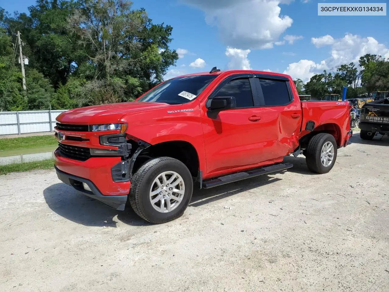 2019 Chevrolet Silverado K1500 Rst VIN: 3GCPYEEKXKG134334 Lot: 60879475