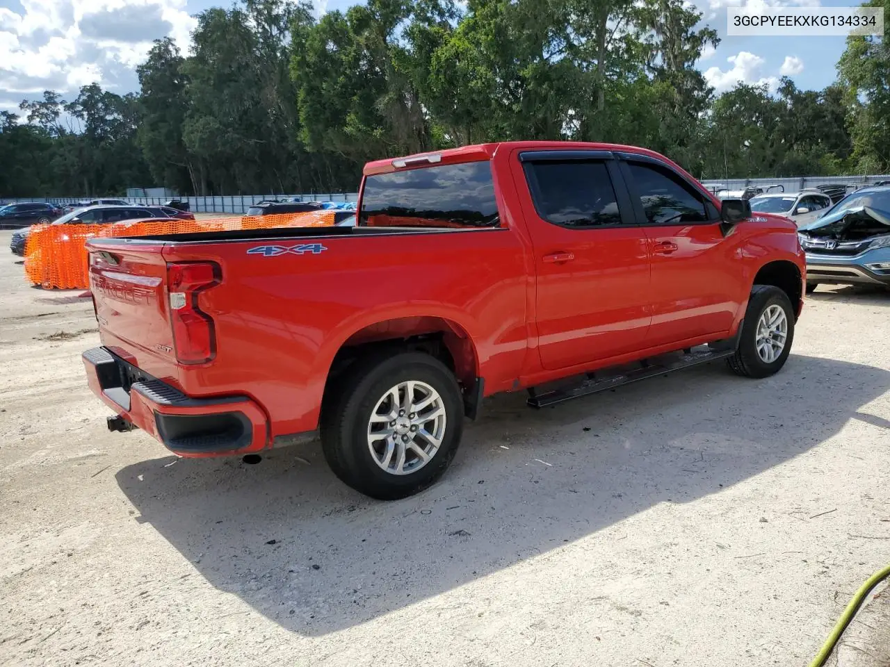 2019 Chevrolet Silverado K1500 Rst VIN: 3GCPYEEKXKG134334 Lot: 60879475