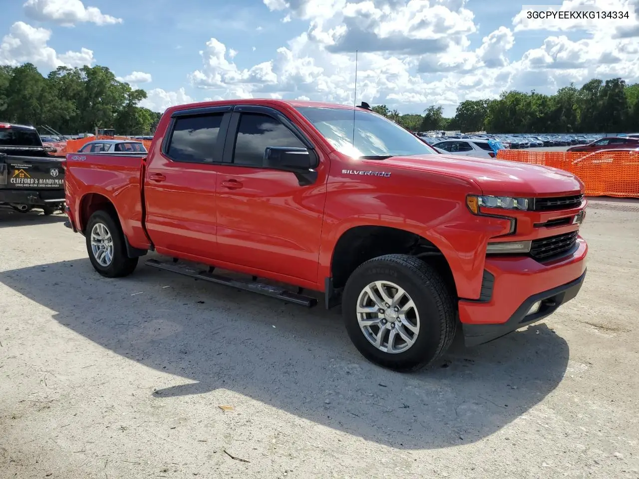 2019 Chevrolet Silverado K1500 Rst VIN: 3GCPYEEKXKG134334 Lot: 60879475