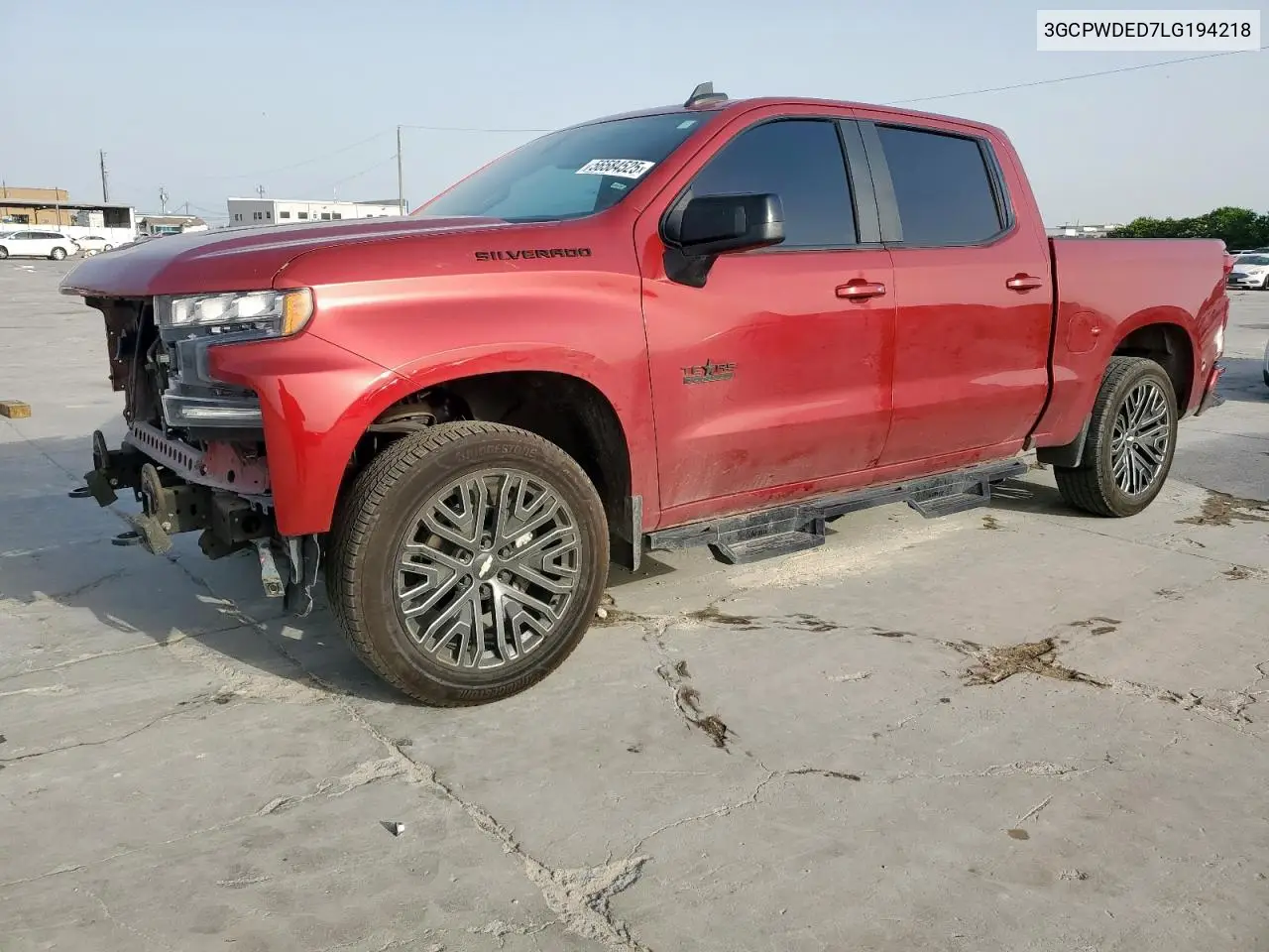 2020 Chevrolet Silverado C1500 Rst VIN: 3GCPWDED7LG194218 Lot: 56584525