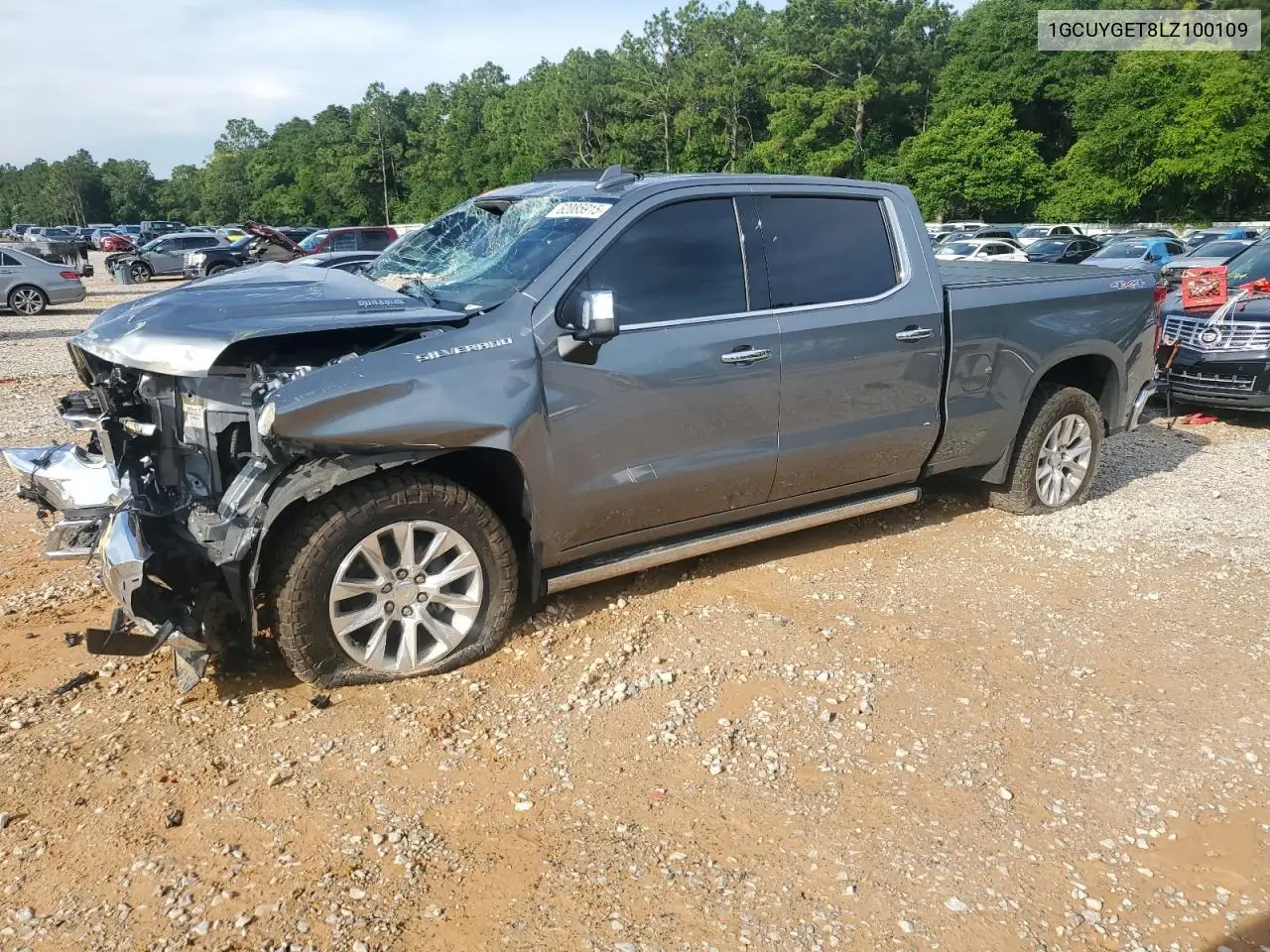 2020 Chevrolet Silverado K1500 Ltz VIN: 1GCUYGET8LZ100109 Lot: 62085915