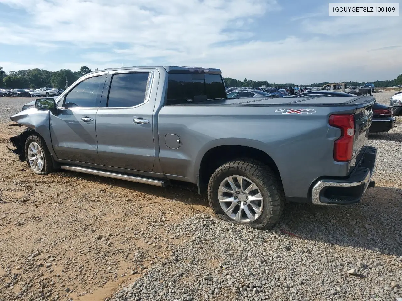 2020 Chevrolet Silverado K1500 Ltz VIN: 1GCUYGET8LZ100109 Lot: 62085915