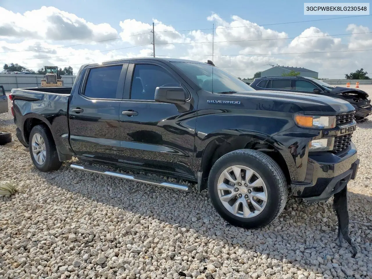 2020 Chevrolet Silverado C1500 Custom VIN: 3GCPWBEK8LG230548 Lot: 65616175