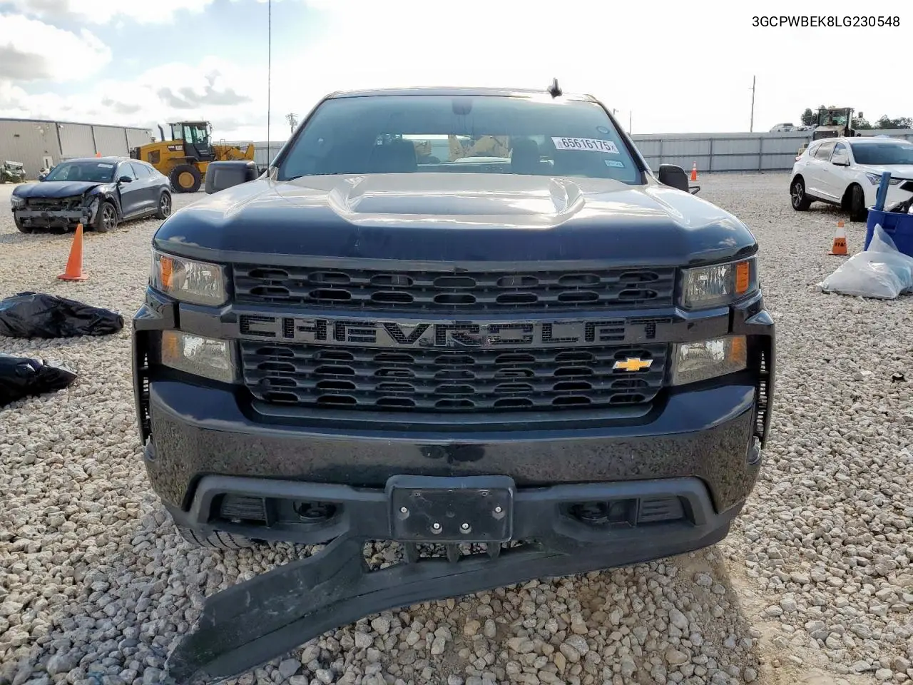 2020 Chevrolet Silverado C1500 Custom VIN: 3GCPWBEK8LG230548 Lot: 65616175