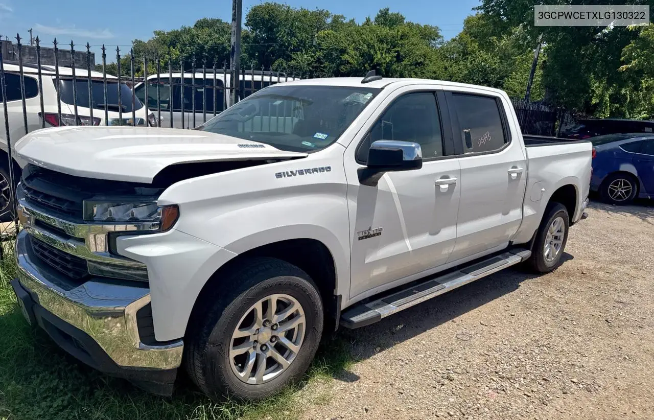 2020 Chevrolet Silverado C1500 Lt VIN: 3GCPWCETXLG130322 Lot: 66176655