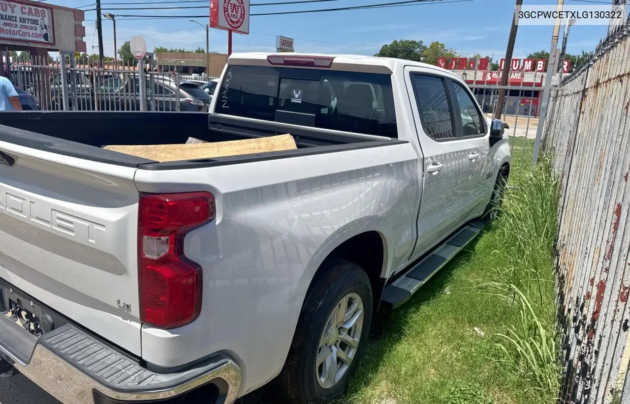 2020 Chevrolet Silverado C1500 Lt VIN: 3GCPWCETXLG130322 Lot: 66176655