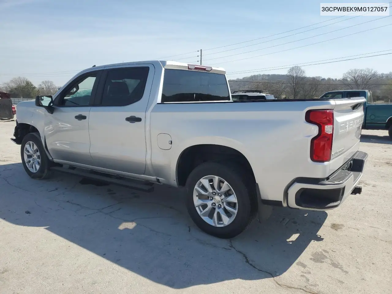 2021 Chevrolet Silverado C1500 Custom VIN: 3GCPWBEK9MG127057 Lot: 51112095