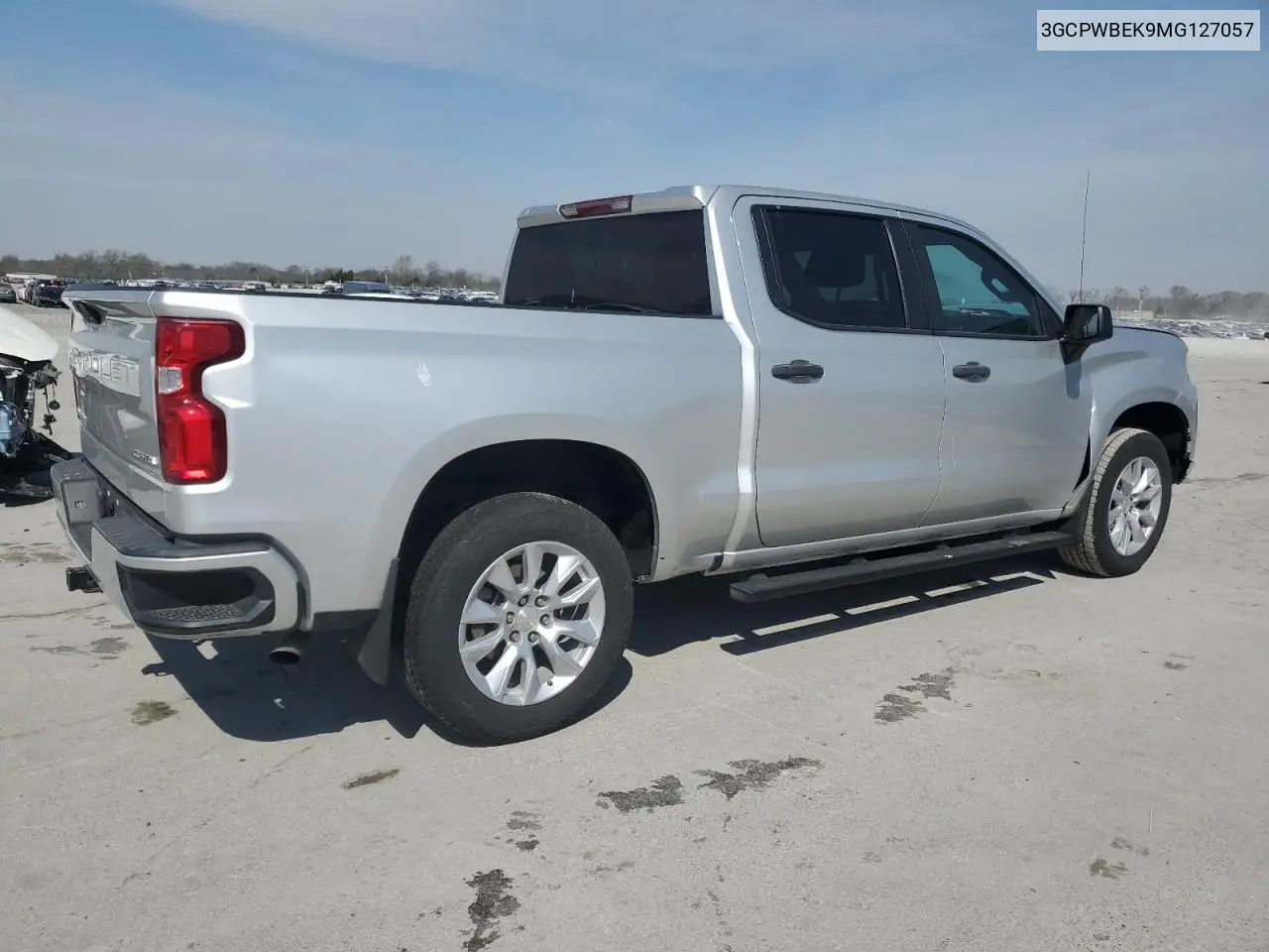 2021 Chevrolet Silverado C1500 Custom VIN: 3GCPWBEK9MG127057 Lot: 51112095