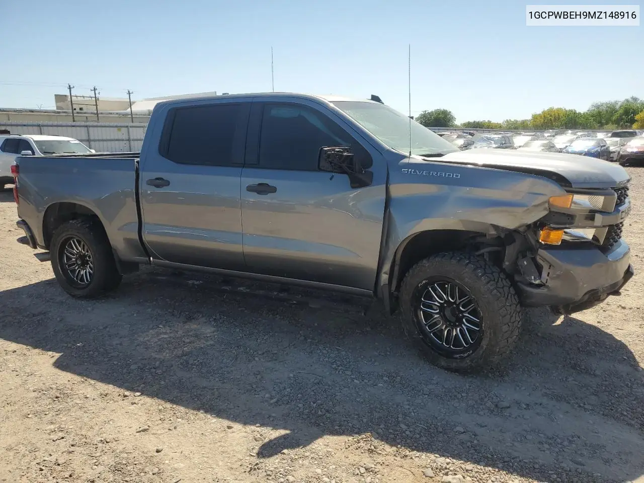 2021 Chevrolet Silverado C1500 Custom VIN: 1GCPWBEH9MZ148916 Lot: 51434625