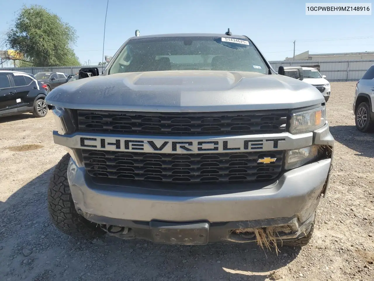 2021 Chevrolet Silverado C1500 Custom VIN: 1GCPWBEH9MZ148916 Lot: 51434625