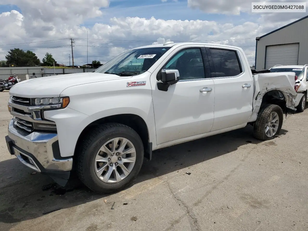 2021 Chevrolet Silverado K1500 Ltz VIN: 3GCUYGED3MG427088 Lot: 56241735