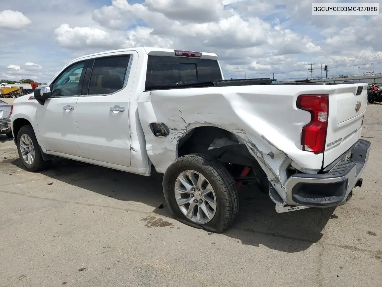 2021 Chevrolet Silverado K1500 Ltz VIN: 3GCUYGED3MG427088 Lot: 56241735