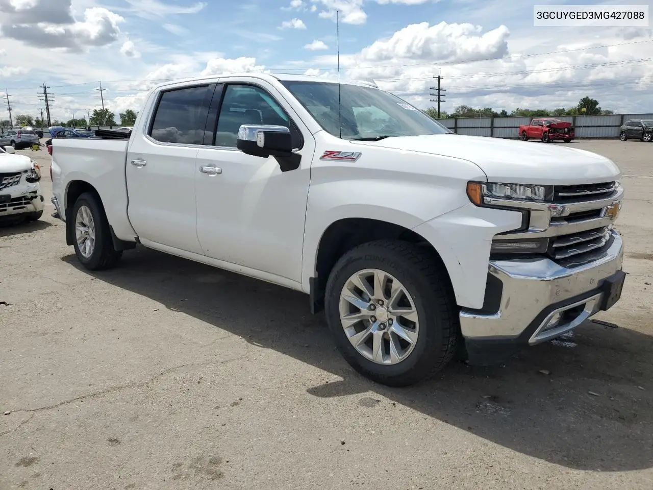 2021 Chevrolet Silverado K1500 Ltz VIN: 3GCUYGED3MG427088 Lot: 56241735