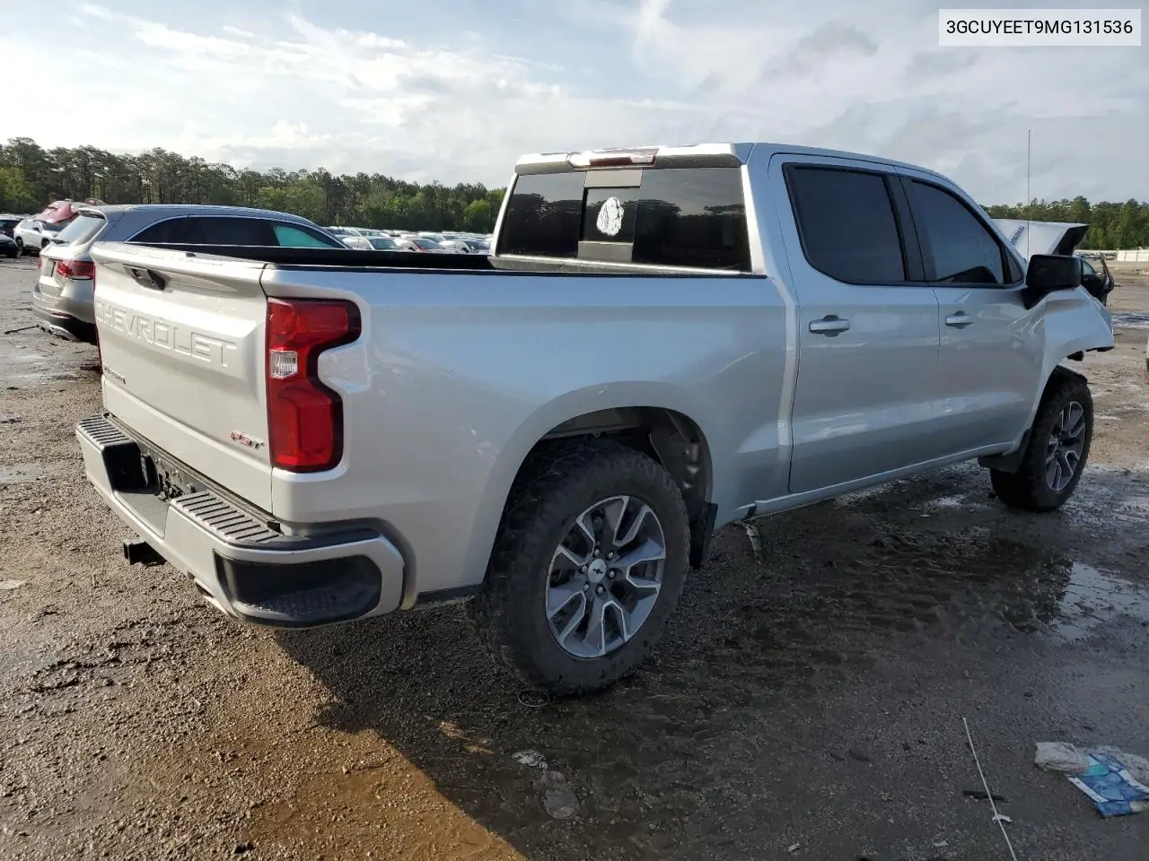 2021 Chevrolet Silverado K1500 Rst VIN: 3GCUYEET9MG131536 Lot: 56275135