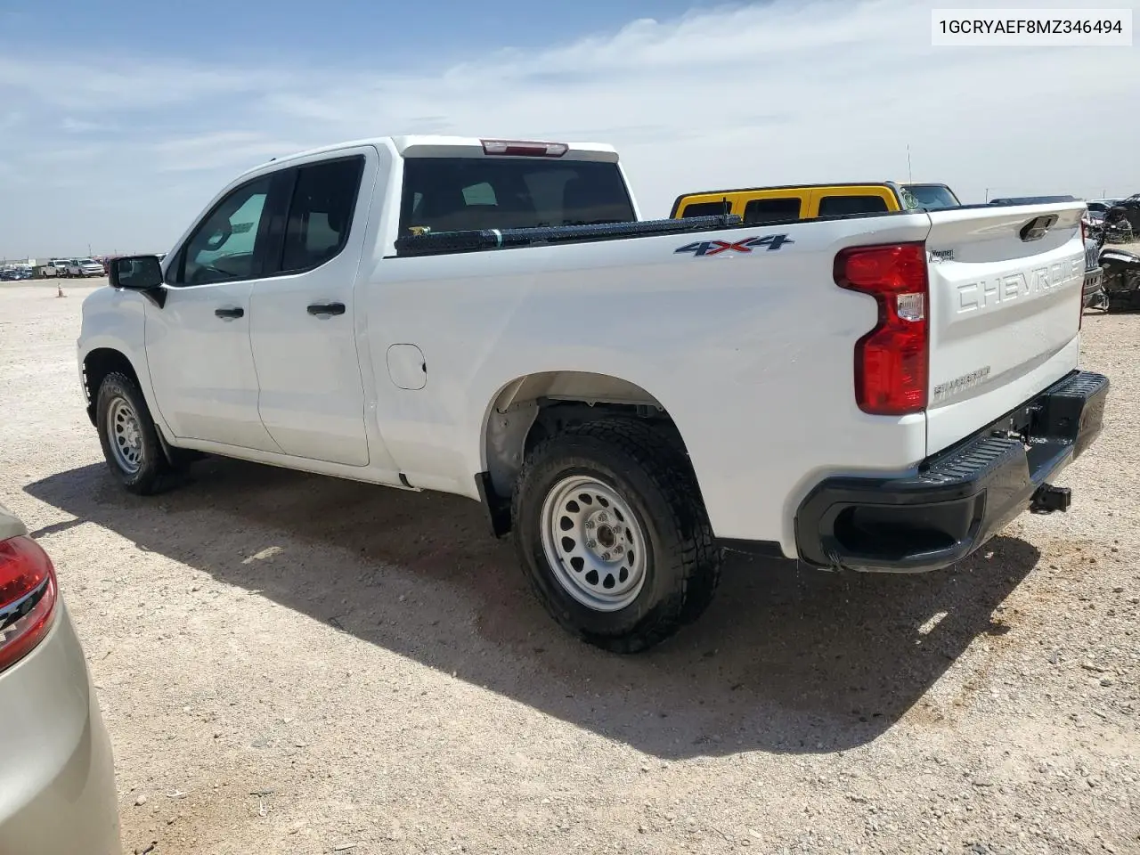 2021 Chevrolet Silverado K1500 VIN: 1GCRYAEF8MZ346494 Lot: 56596255