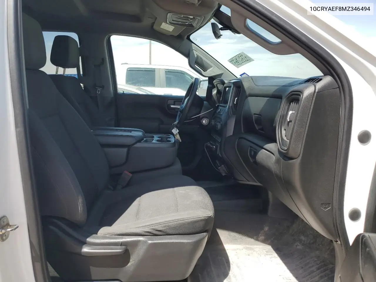 2021 Chevrolet Silverado K1500 VIN: 1GCRYAEF8MZ346494 Lot: 56596255