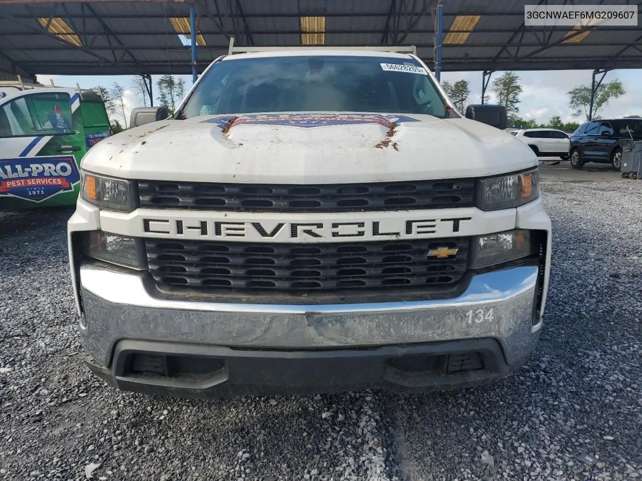 2021 Chevrolet Silverado C1500 VIN: 3GCNWAEF6MG209607 Lot: 56628205