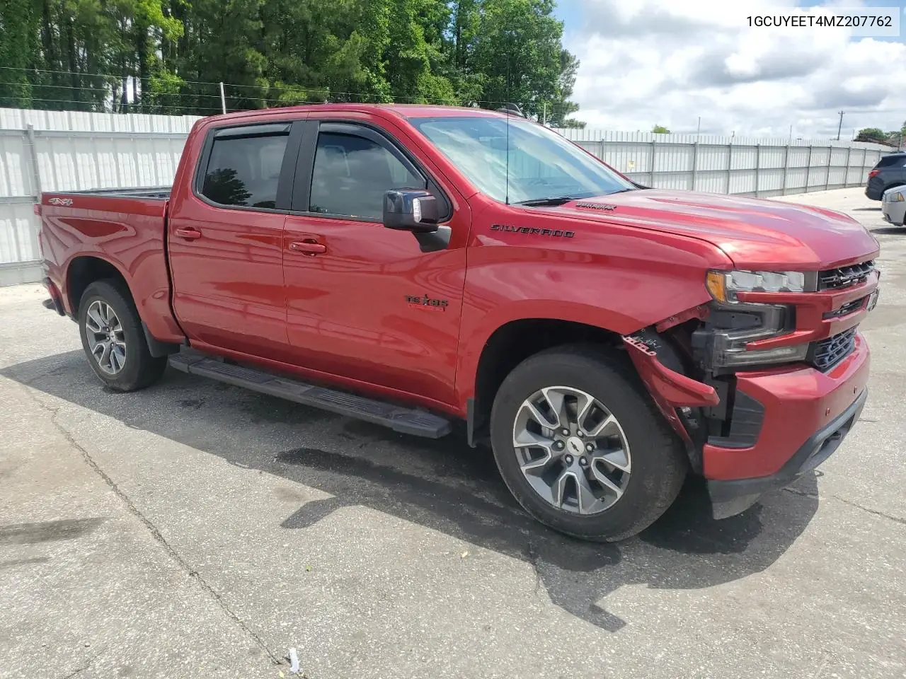2021 Chevrolet Silverado K1500 Rst VIN: 1GCUYEET4MZ207762 Lot: 56656565