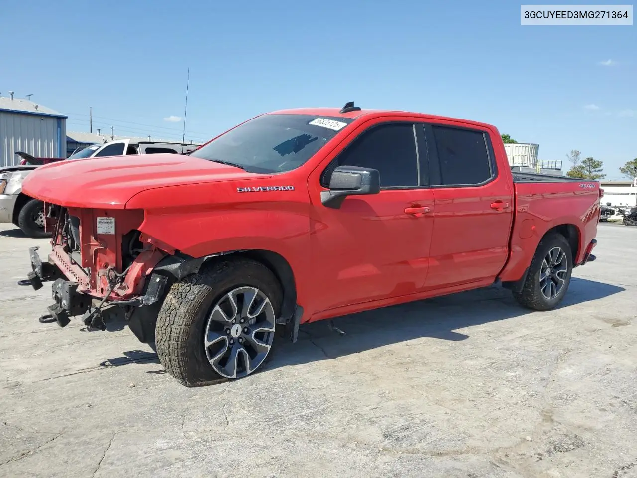 2021 Chevrolet Silverado K1500 Rst VIN: 3GCUYEED3MG271364 Lot: 56835125