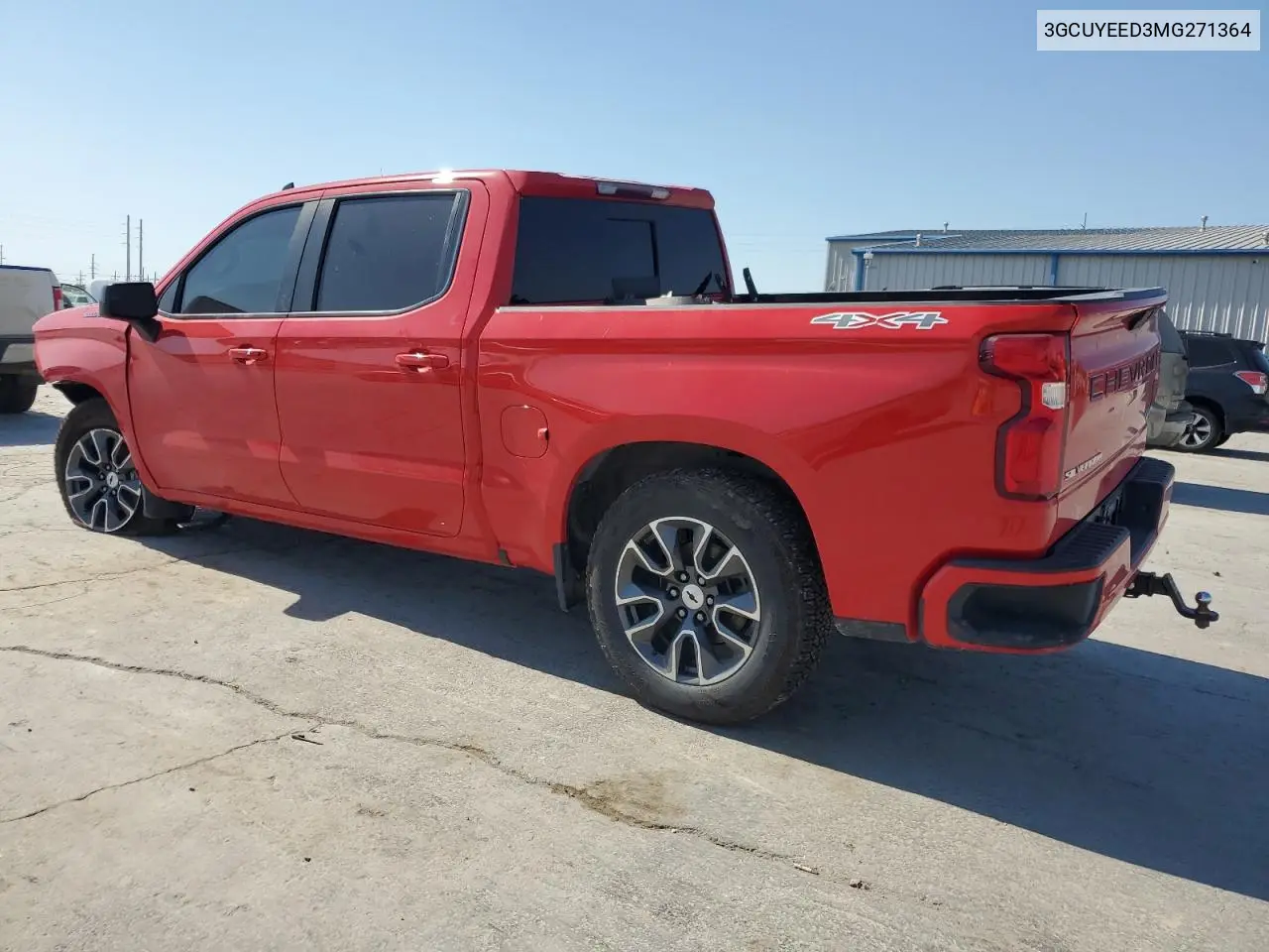 2021 Chevrolet Silverado K1500 Rst VIN: 3GCUYEED3MG271364 Lot: 56835125