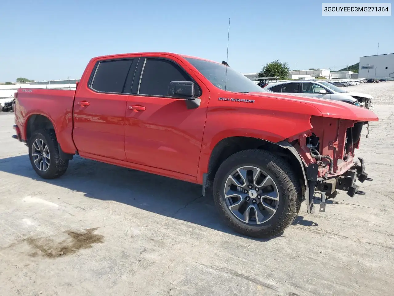 2021 Chevrolet Silverado K1500 Rst VIN: 3GCUYEED3MG271364 Lot: 56835125