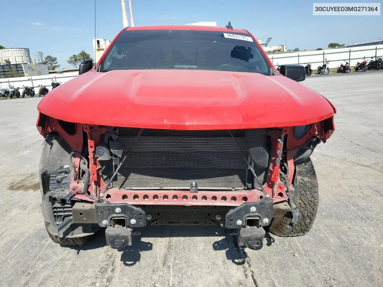 2021 Chevrolet Silverado K1500 Rst VIN: 3GCUYEED3MG271364 Lot: 56835125