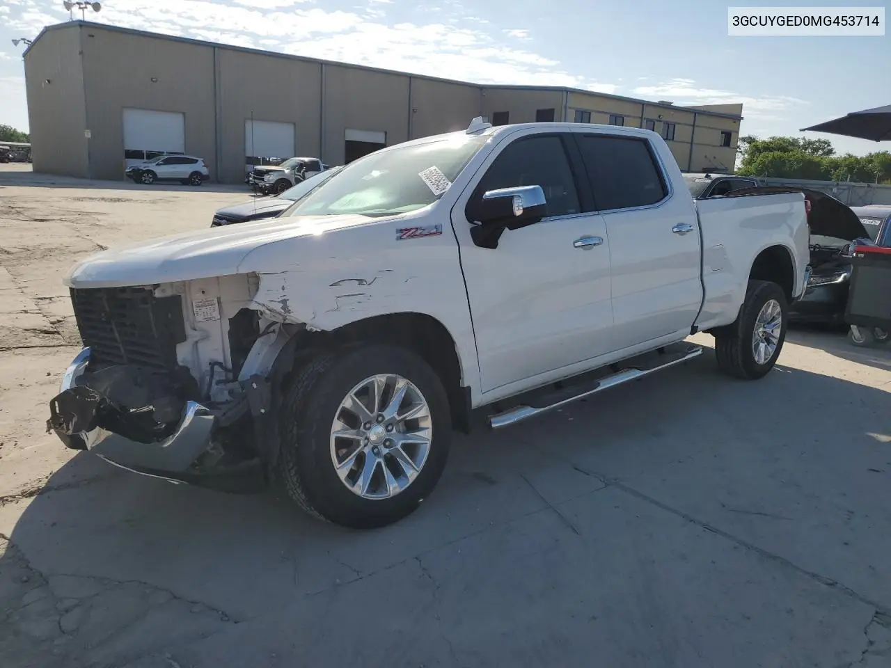 2021 Chevrolet Silverado K1500 Ltz VIN: 3GCUYGED0MG453714 Lot: 56839645