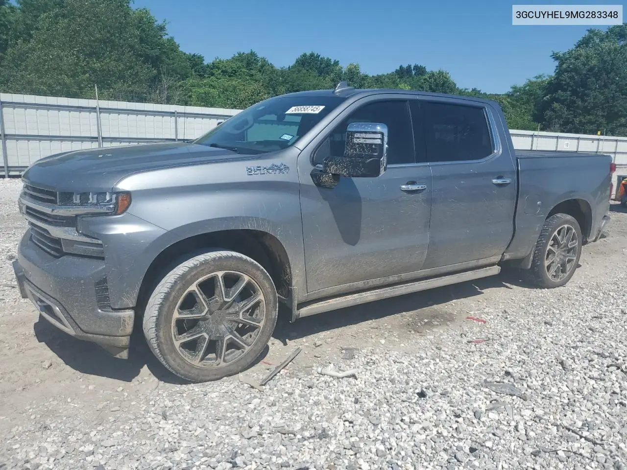 2021 Chevrolet Silverado K1500 High Country VIN: 3GCUYHEL9MG283348 Lot: 56858745