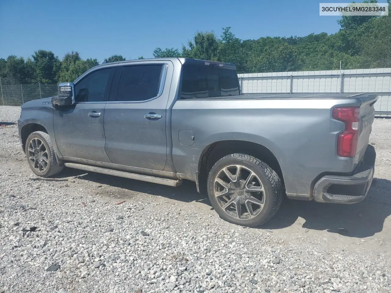 2021 Chevrolet Silverado K1500 High Country VIN: 3GCUYHEL9MG283348 Lot: 56858745