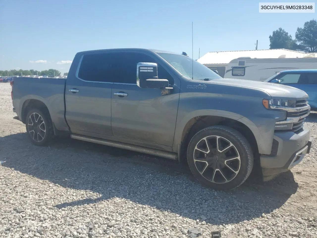 2021 Chevrolet Silverado K1500 High Country VIN: 3GCUYHEL9MG283348 Lot: 56858745