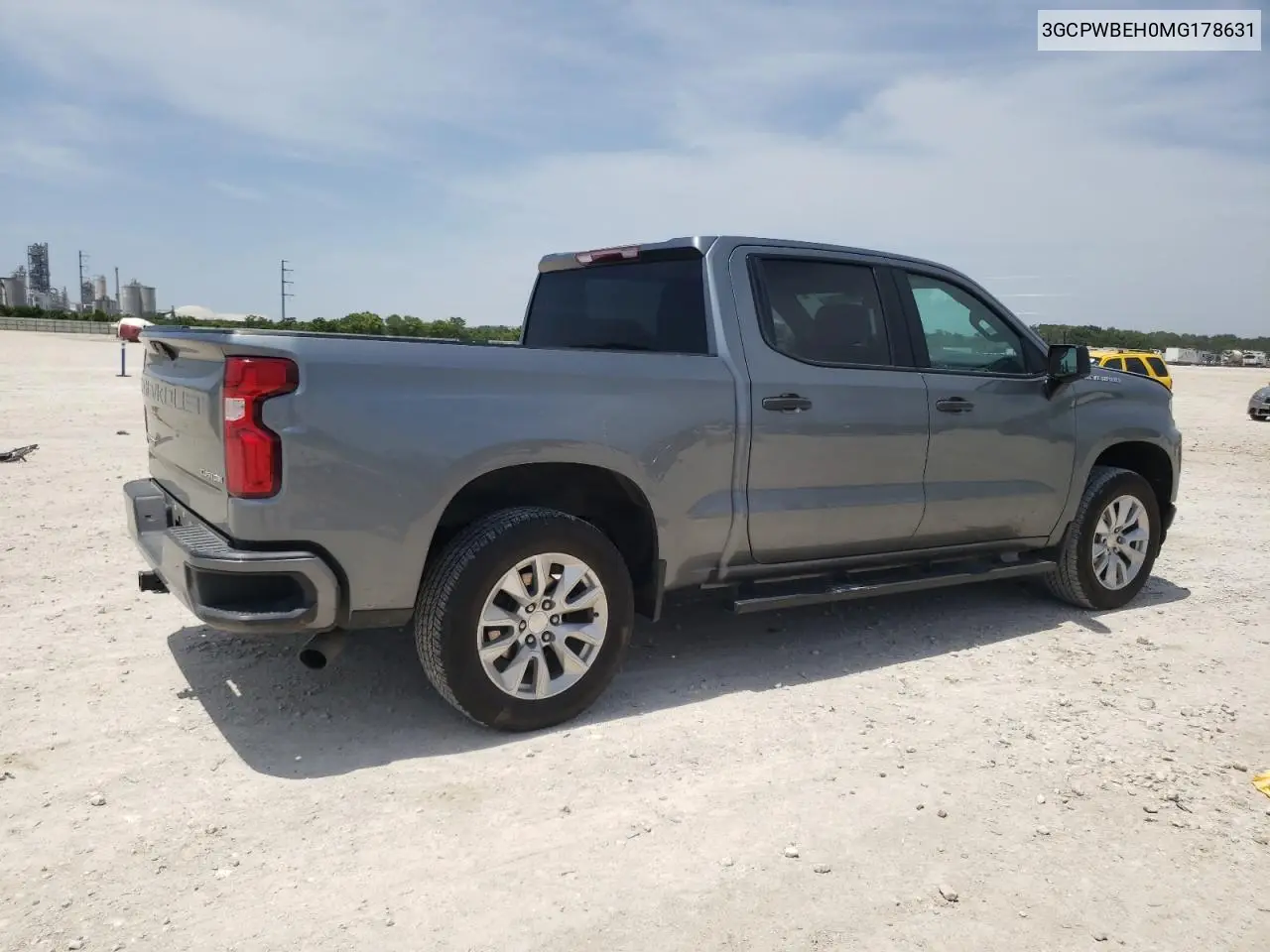 2021 Chevrolet Silverado C1500 Custom VIN: 3GCPWBEH0MG178631 Lot: 56964035