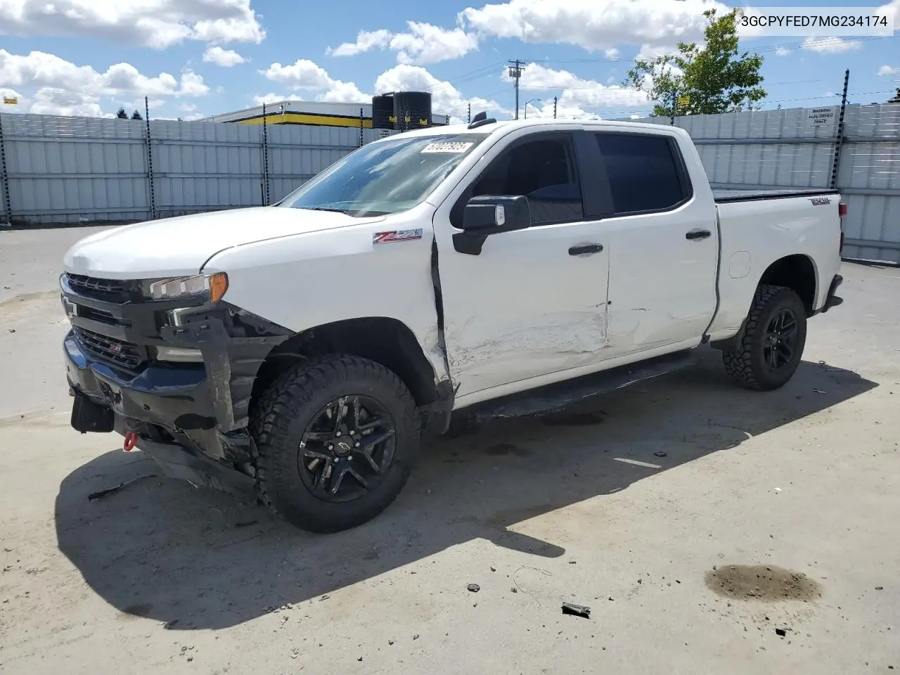 2021 Chevrolet Silverado K1500 Lt Trail Boss VIN: 3GCPYFED7MG234174 Lot: 57027925