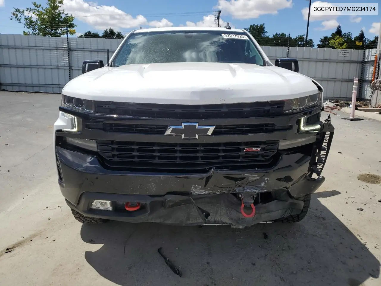 2021 Chevrolet Silverado K1500 Lt Trail Boss VIN: 3GCPYFED7MG234174 Lot: 57027925