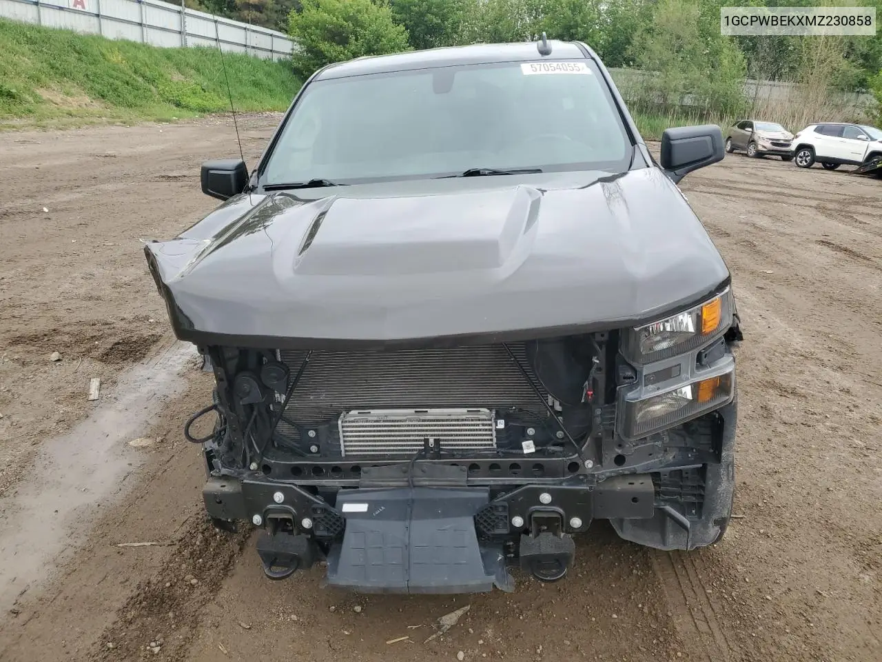 2021 Chevrolet Silverado C1500 Custom VIN: 1GCPWBEKXMZ230858 Lot: 57054055