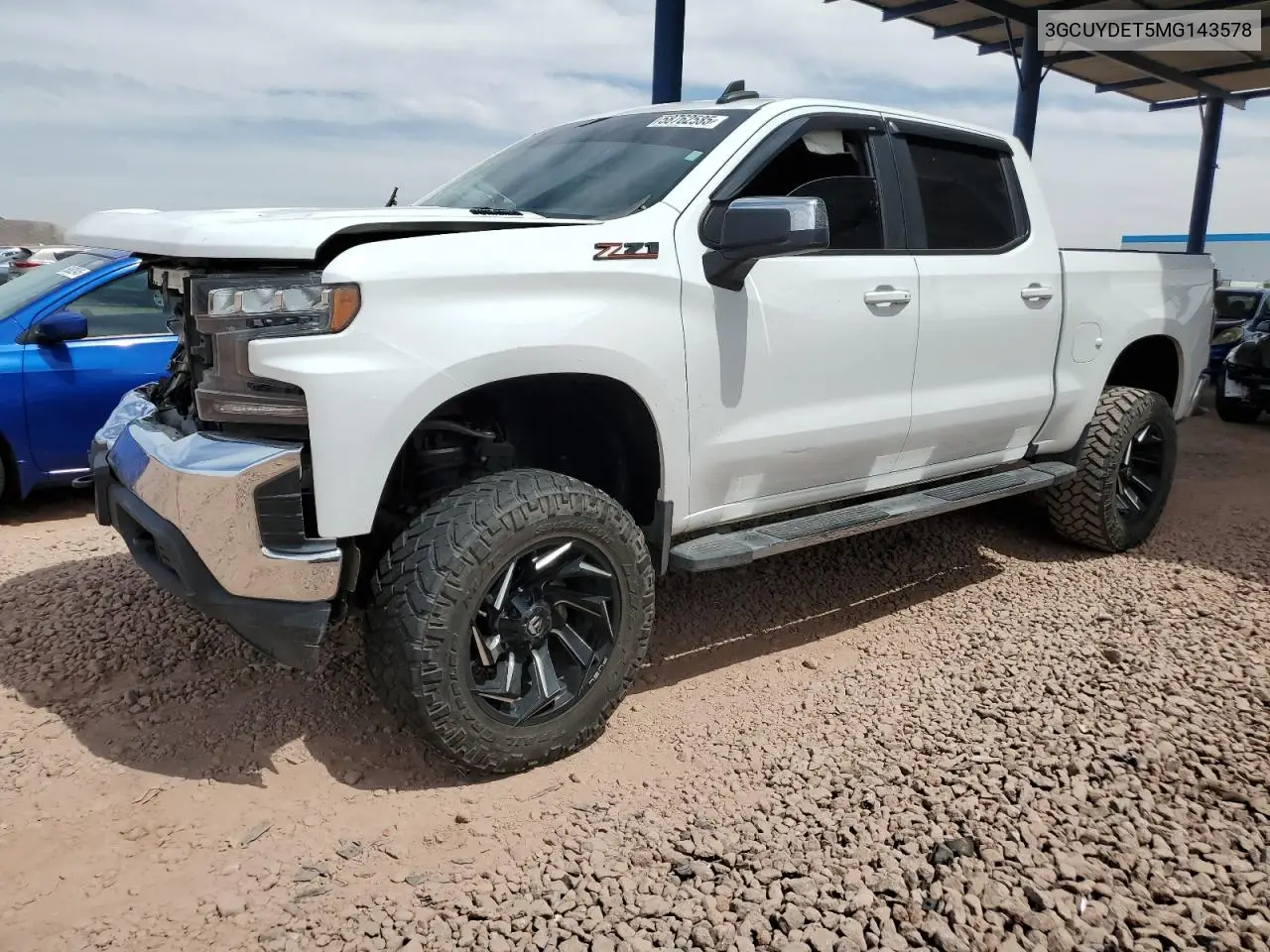2021 Chevrolet Silverado K1500 Lt VIN: 3GCUYDET5MG143578 Lot: 58762585