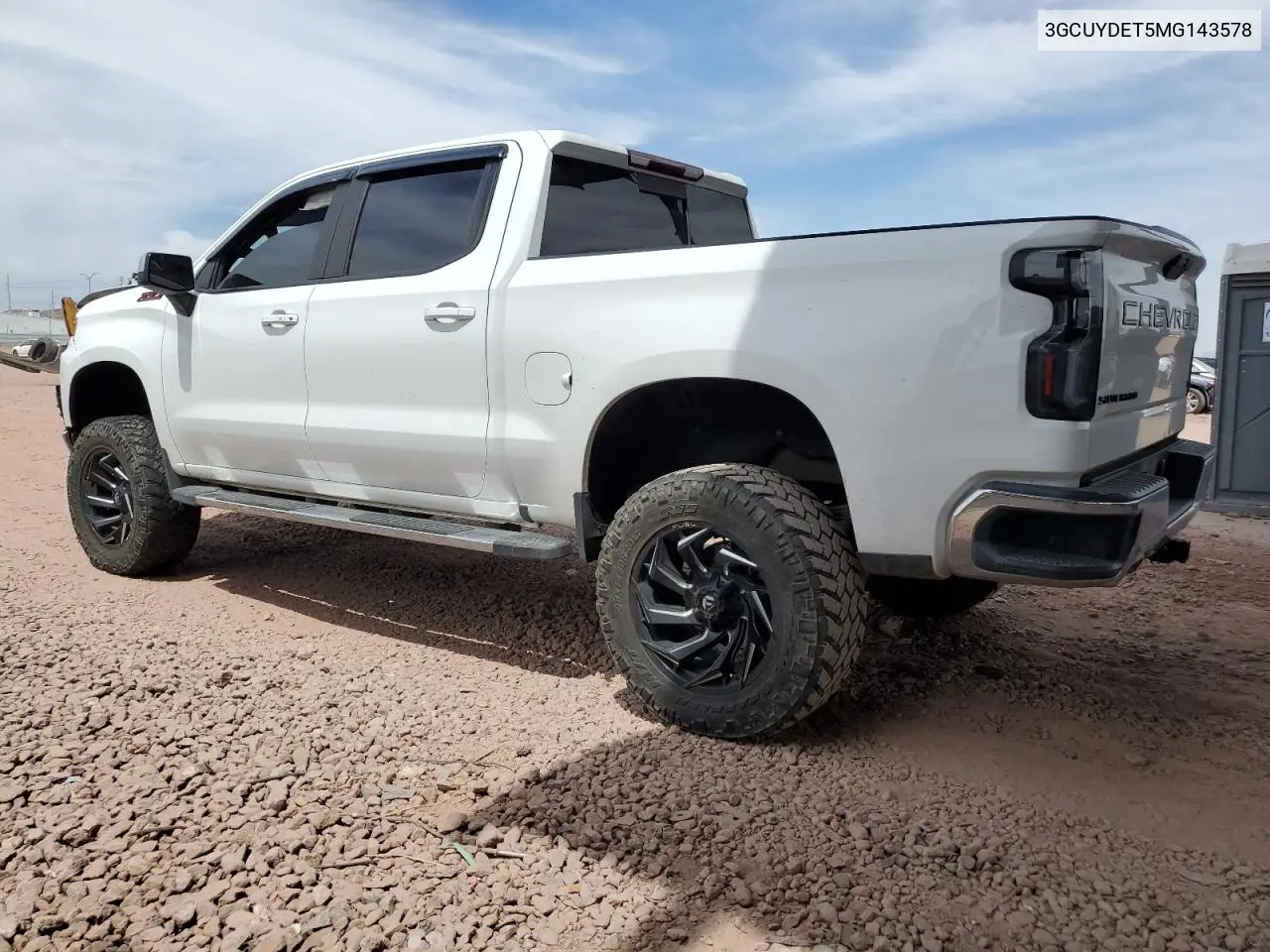 2021 Chevrolet Silverado K1500 Lt VIN: 3GCUYDET5MG143578 Lot: 58762585