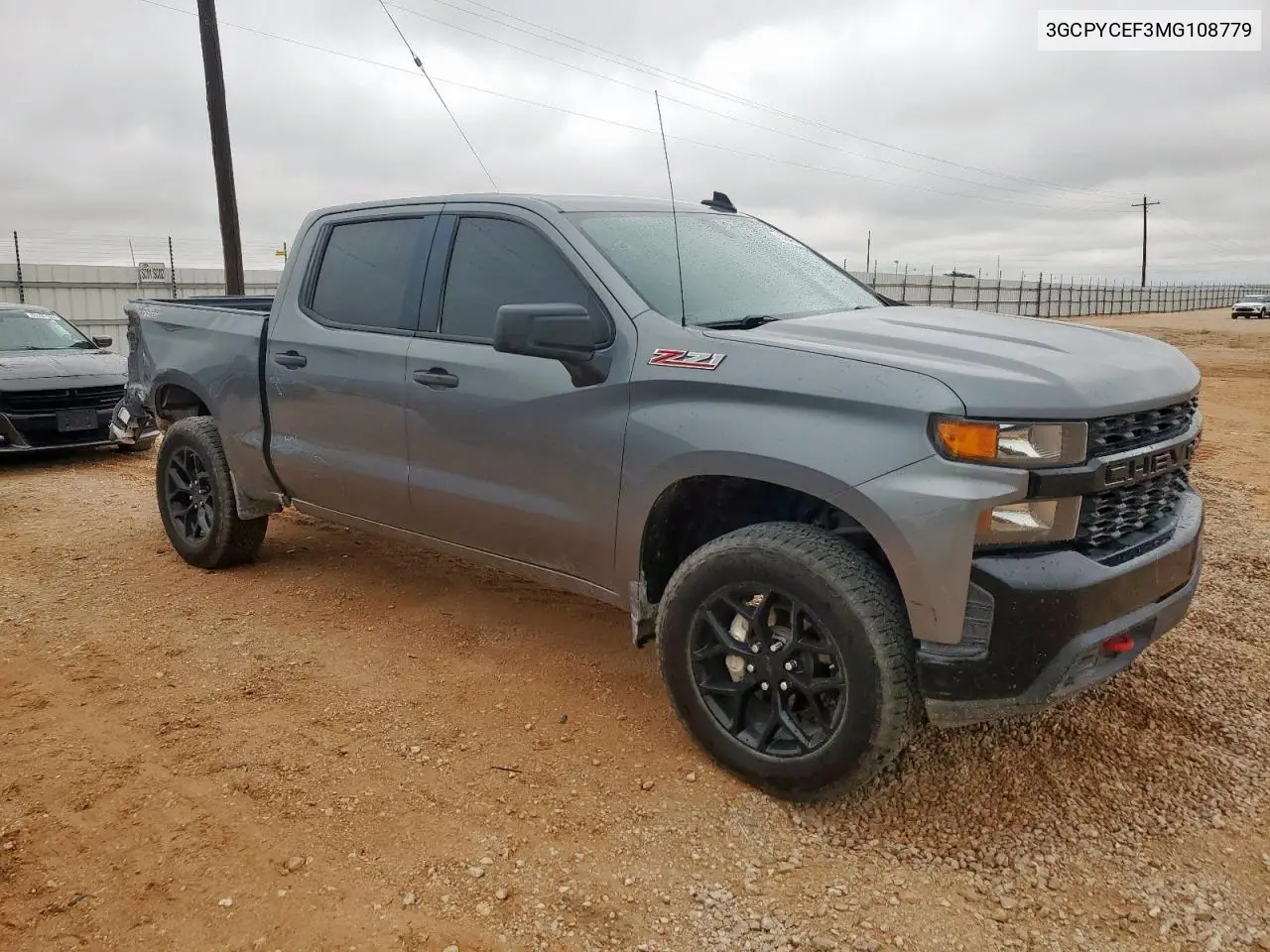 2021 Chevrolet Silverado K1500 Trail Boss Custom VIN: 3GCPYCEF3MG108779 Lot: 61344515