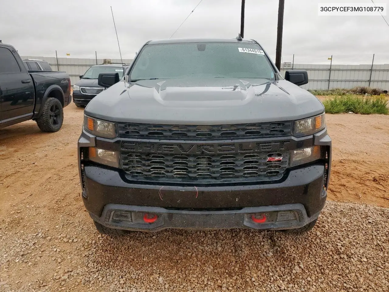 2021 Chevrolet Silverado K1500 Trail Boss Custom VIN: 3GCPYCEF3MG108779 Lot: 61344515