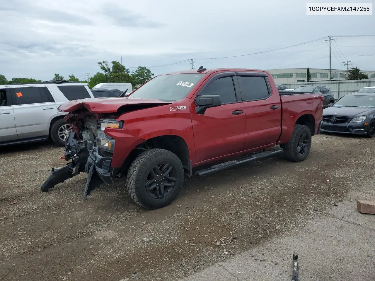 2021 Chevrolet Silverado K1500 Trail Boss Custom VIN: 1GCPYCEFXMZ147255 Lot: 61611045