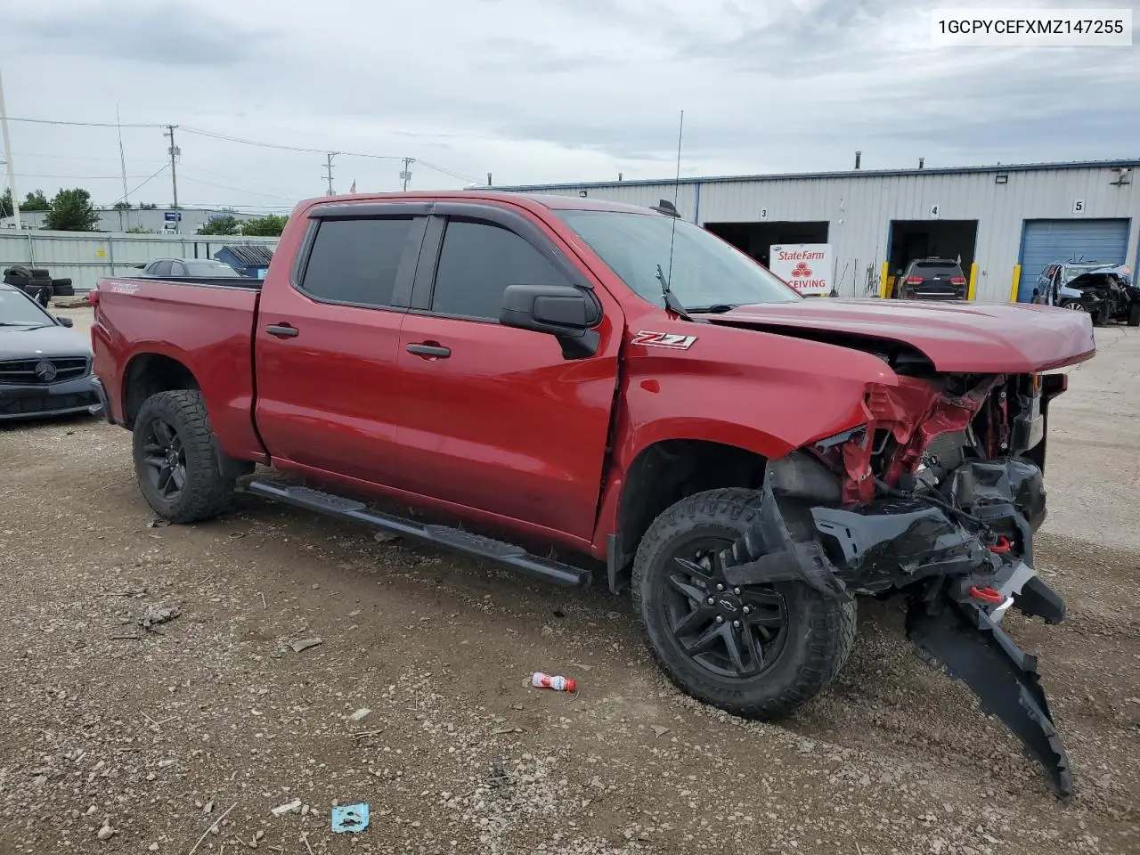 2021 Chevrolet Silverado K1500 Trail Boss Custom VIN: 1GCPYCEFXMZ147255 Lot: 61611045