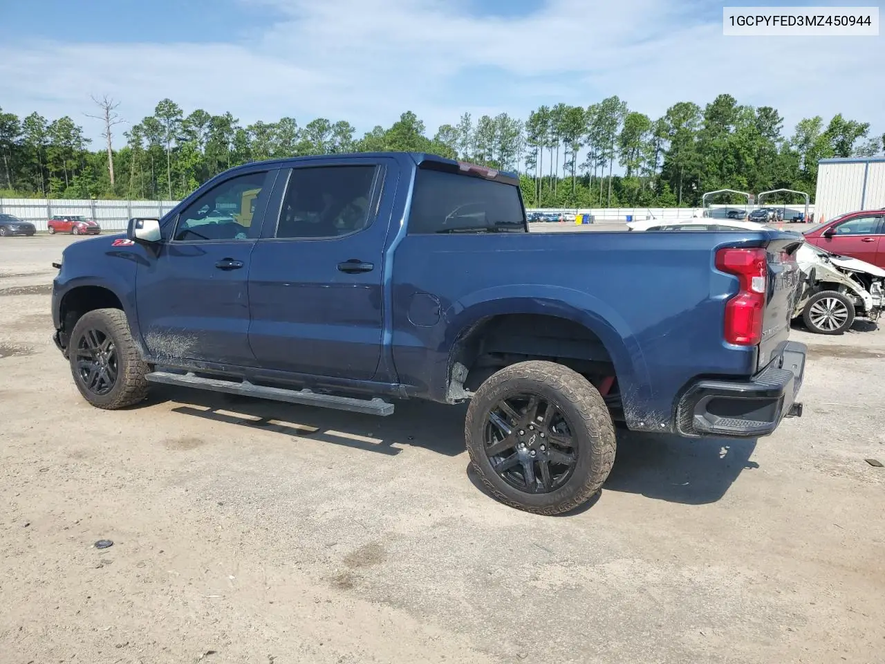 2021 Chevrolet Silverado K1500 Lt Trail Boss VIN: 1GCPYFED3MZ450944 Lot: 61792445