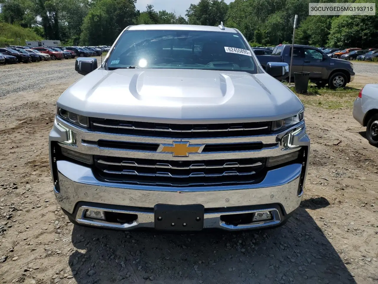2021 Chevrolet Silverado K1500 Ltz VIN: 3GCUYGED5MG193715 Lot: 62455895