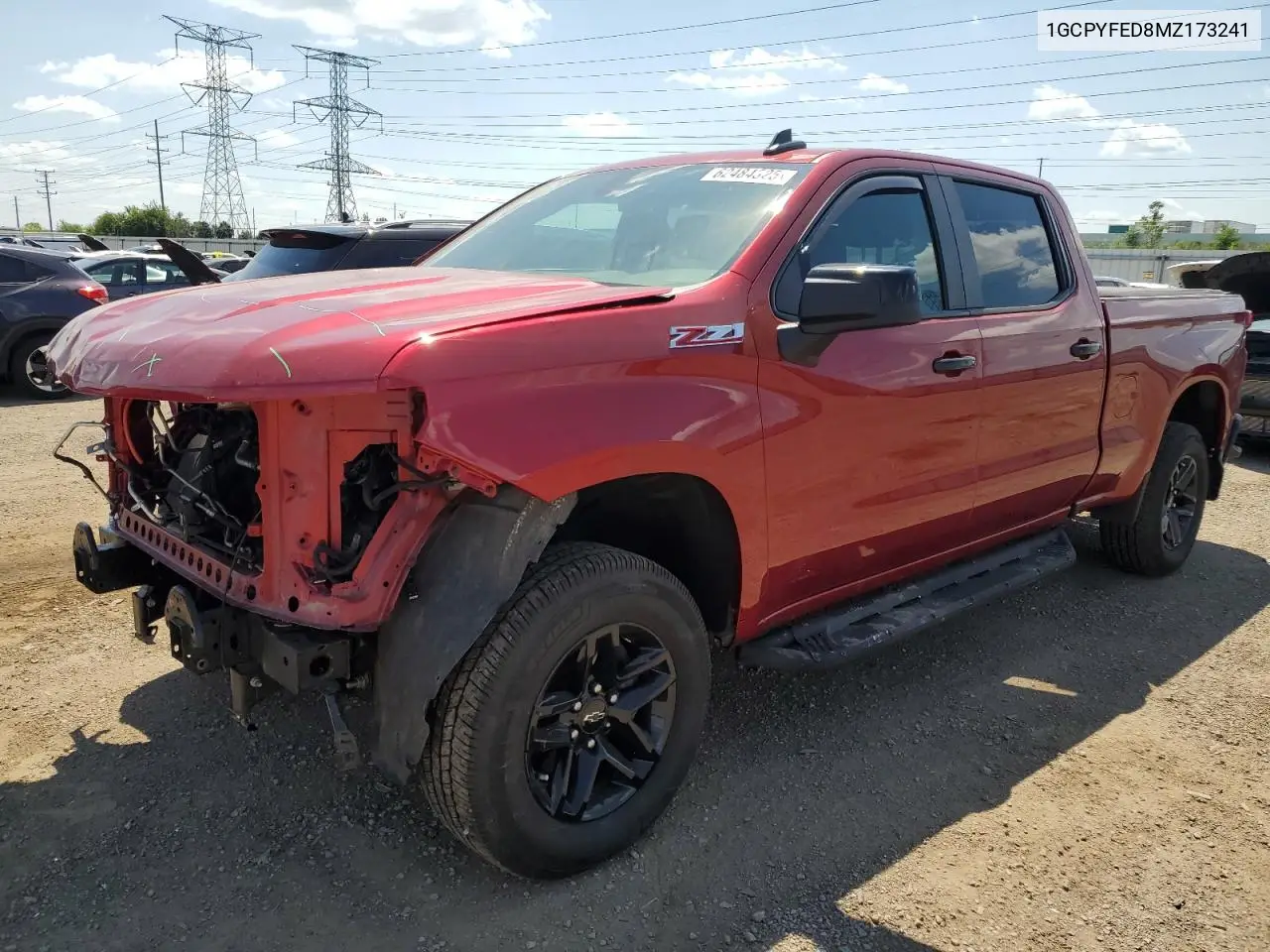 2021 Chevrolet Silverado K1500 Lt Trail Boss VIN: 1GCPYFED8MZ173241 Lot: 62484325