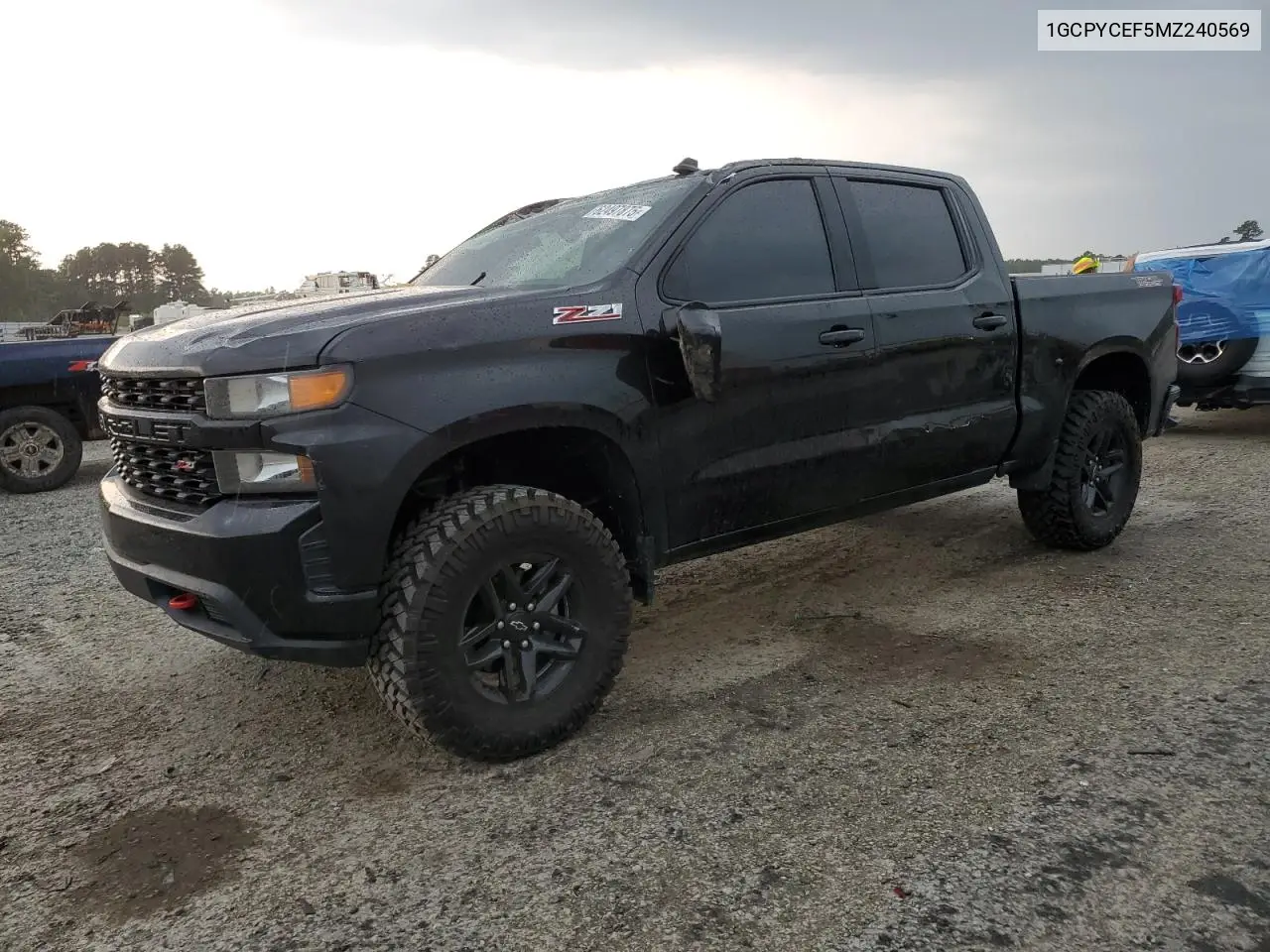 2021 Chevrolet Silverado K1500 Trail Boss Custom VIN: 1GCPYCEF5MZ240569 Lot: 62497875